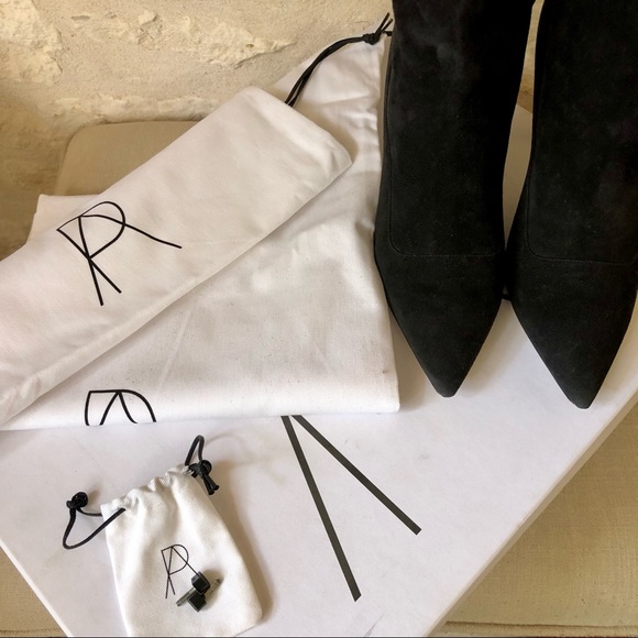 Paul Andrew Ciondolare Scrunch Suede Boots - size 39.5 - Picture 5 of 9